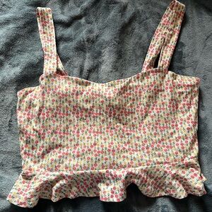 Flower Crop Top Tank
